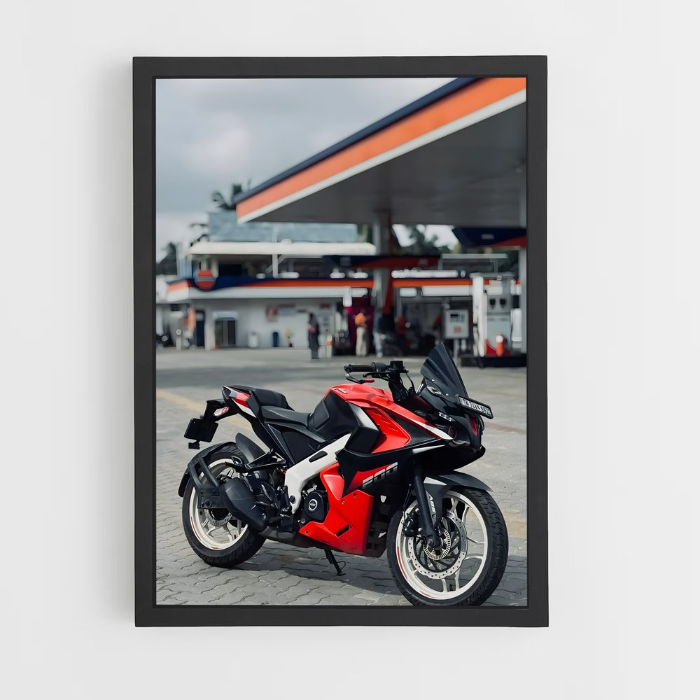 Poster Route 66 Red – affiche Aprilia (vue 2)